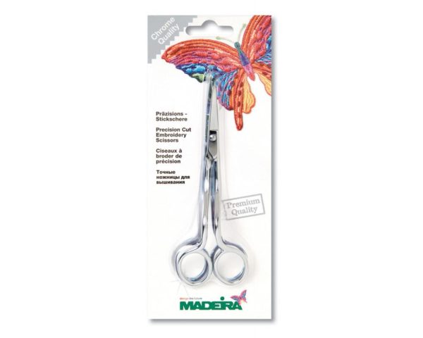 TIJERA MADEIRA CROMO DOBLE CURVA (14CM/5,5")
